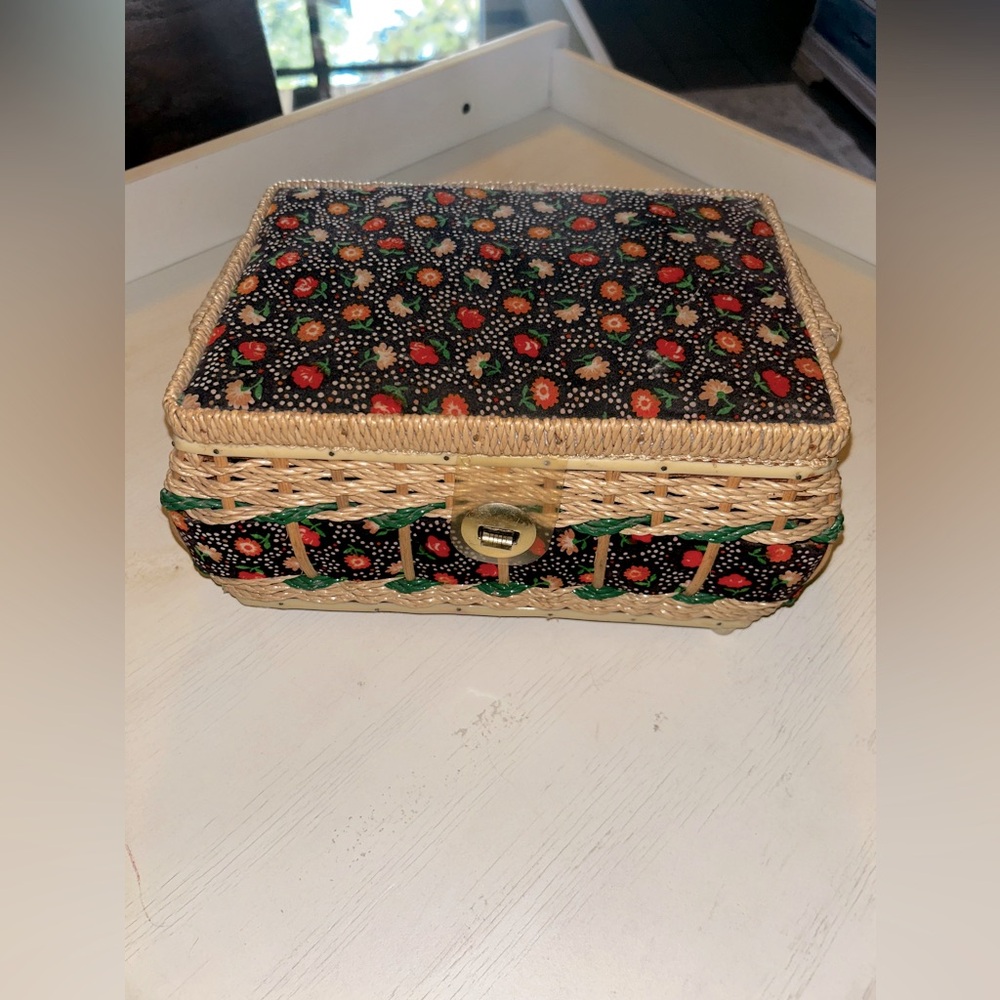 Vintage sewing basket